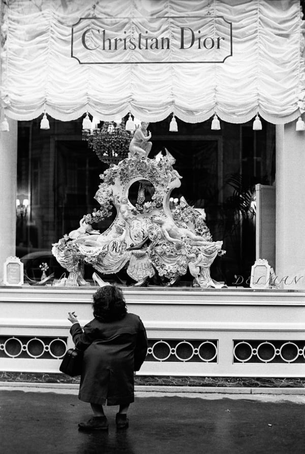 Jerry Schatzberg, Christian Dior, Shoes in Window, Paris, 1962