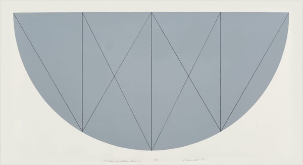 Robert Mangold, 1/2 Gray Curved Area Series X, 1968