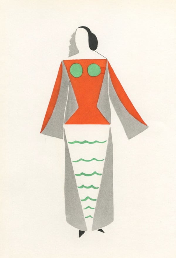 Sonia Delaunay, Femme (costume design for Tzara), 1969