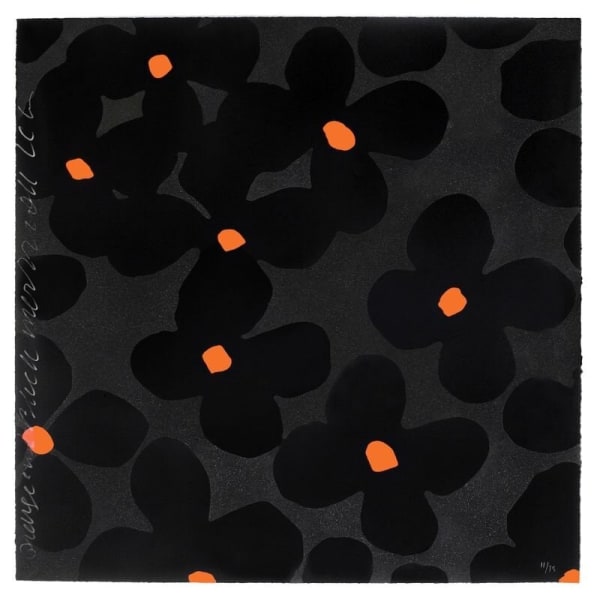Donald Sultan, Black and Orange, 2011