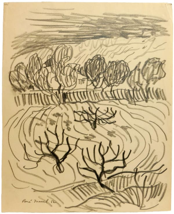 René Marcil, Untitled (orchard), 1952