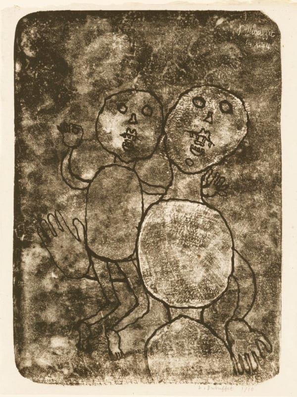 Jean Dubuffet, Matiere et Memoire: Femme et Son Petite, 1944