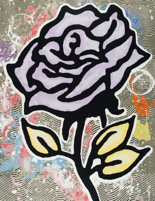 Donald Baechler, Rose (Lavender), 2015