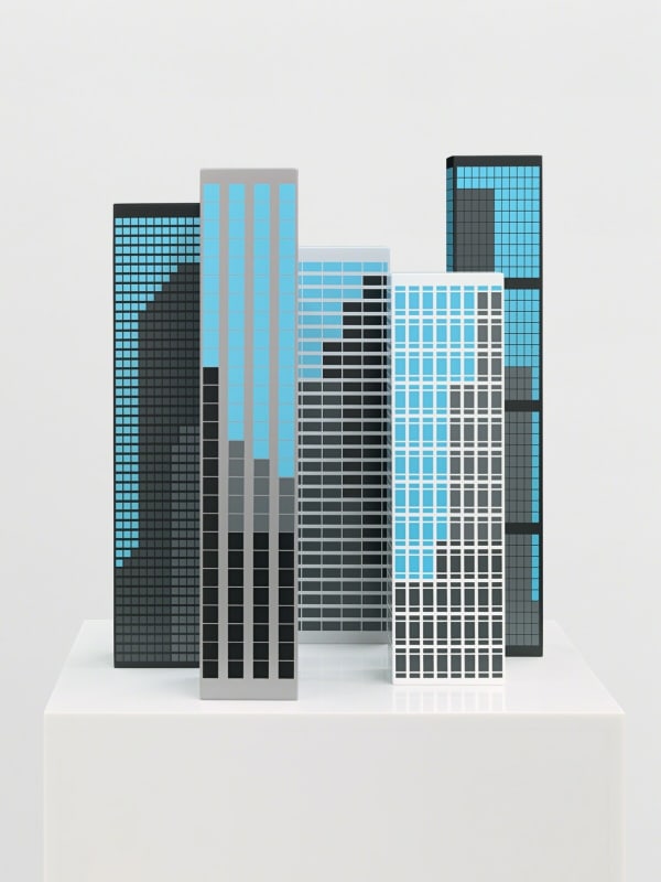 Julian Opie, Modern Towers I, 2017