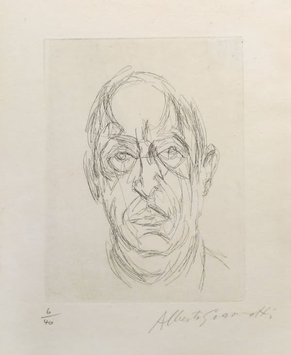 Alberto Giacometti, Portrait du Poete Orbandale, 1962