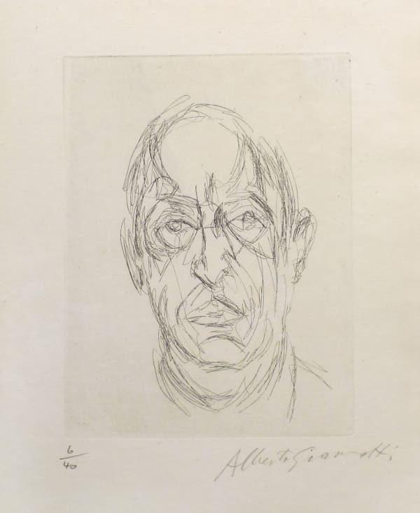 Alberto Giacometti, Portrait du Poete Orbandale, 1962