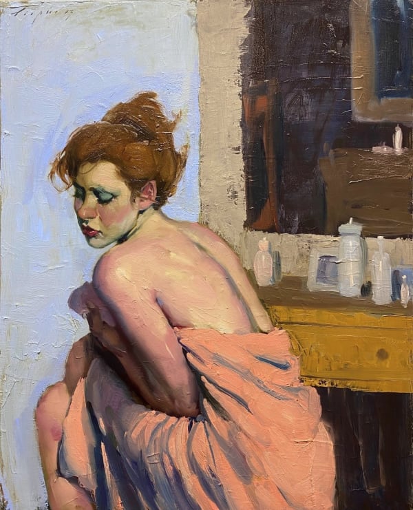 Malcolm Liepke, At Her Dresser, 2023