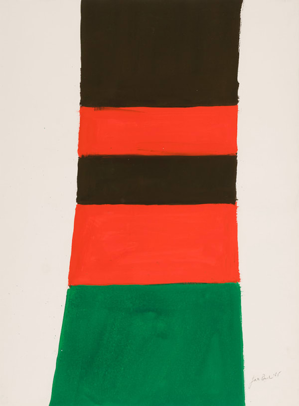 Jack Bush, Brown, Red, Green, 1965