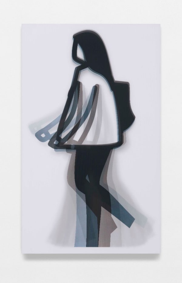 Julian Opie, Old Street Walkers (Long Hair), 2022