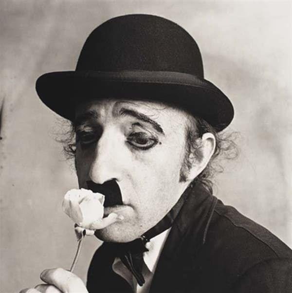 Irving Penn - Woody Allen as Charlie Chaplin, 1978