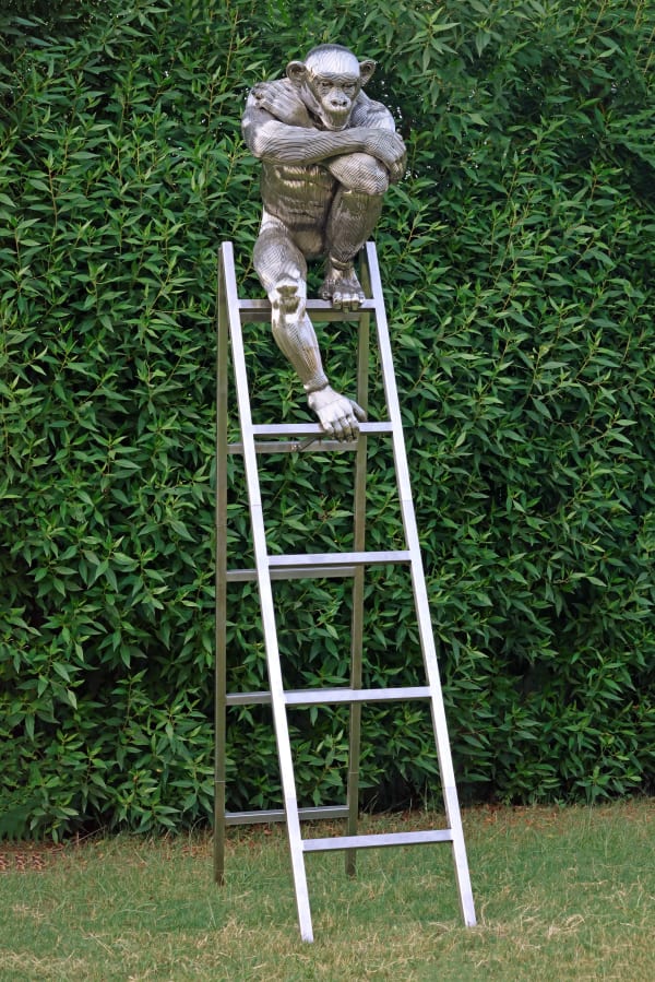 Ketan Amin Stainless Idioms Stainless steel 96 x 18 x 51 inches (244 x 46 x 129 cms)