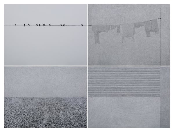 Nilesh Kumavat Untitled Pencil and eraser dust 36 x 48 inches (91 x 122 cms)