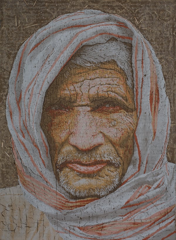 Nilesh Kumavat Rupji Mud and wheat husk 48 x 36 inches (122 x 91 cms)