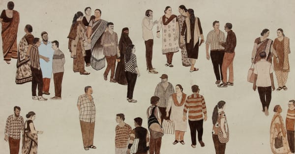 Riddhi Vasoya Untitled Watercolour on paper 12 x 24 inches (31 x 61 cms)