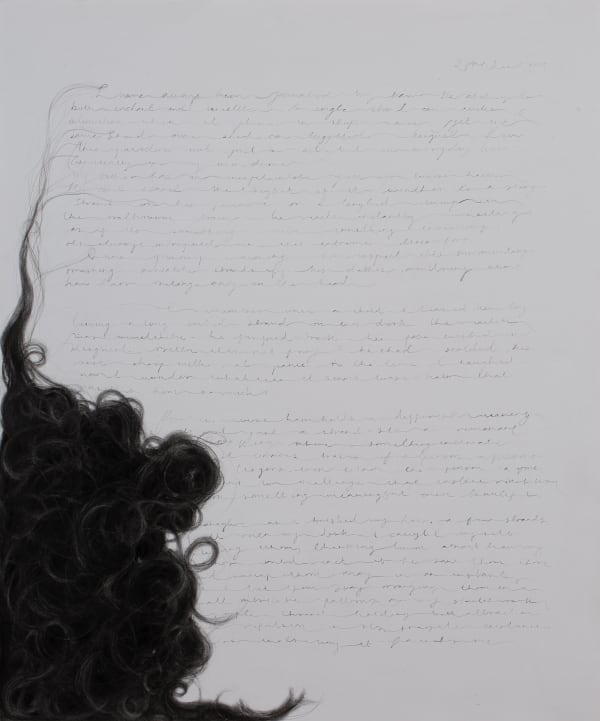 Ishita Patel Strands of memory - 1 Charcoal and watercolour on paper 23 x 19 inches (58 x 48 cms)