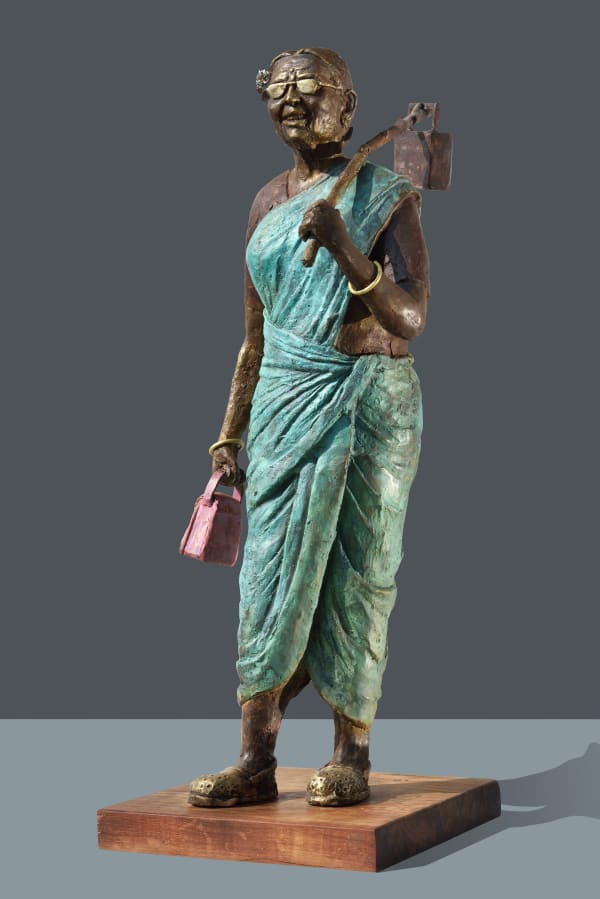Avinash Bhishnurkar Untitled Brass and wood 26 x 11.5 x 9.7 inches (66 x 29 x 25 cms) - 20 kgs (44 lbs)