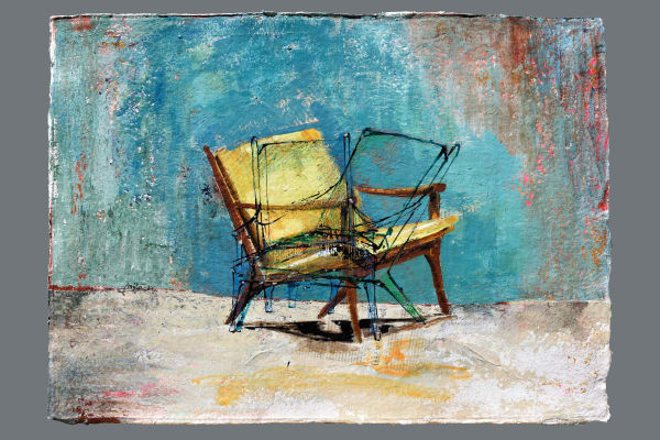 Amita Goswami Multiplicity - xy Mixed media on hand made paper 22 x 30 inches (56 x 76 cms)