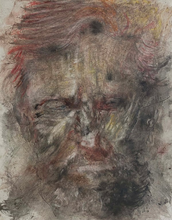 Roshansingh Rajpurohit Untitled Acrylic, soft pastels graphite powder, graphite stick, and Chinese ink on paper 32 x 25 inches (81 x 64 cms)