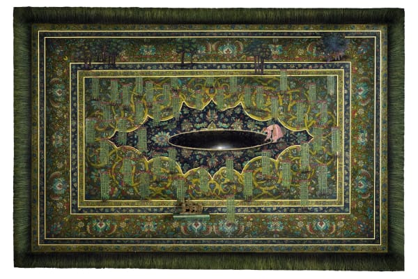 Ajay Dhapa Navivasi (New fragrance) - 116 Mixed media on canvas 48 x 72 inches (123 x 183 cms)