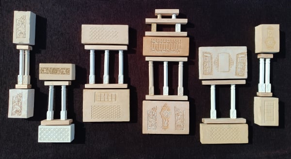 Ajay Kanwal Mindscapes Ceramic and wood Variable 30 to 60 inches (76 to 152 cms)