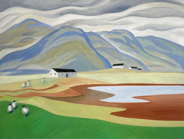 Doris Jean McCarthy, Farm at Yawl, 2004