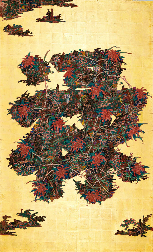 曾霆羽 Ting Yu Tseng, 三仙島（字島－祿)）Three Immortals Island (Inscribed with ‘Prosperity’), 2024