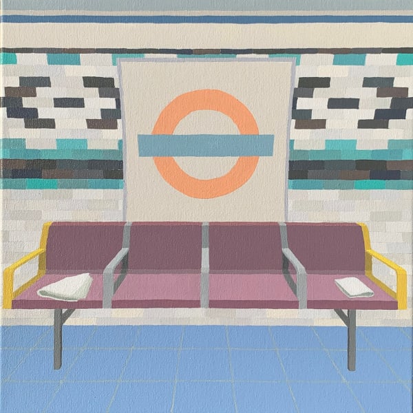 Zsofia Schweger - At a tube stop (Russell Square, London), 2021