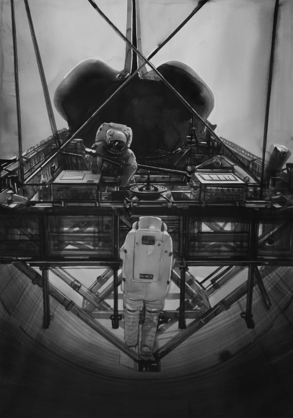 Radenko Milak, International Space station during a spacewalk on Jan 27, 2021, 2022