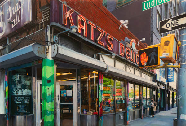 Yigal Ozeri, Katz Deli from the Street; Americana, 2022