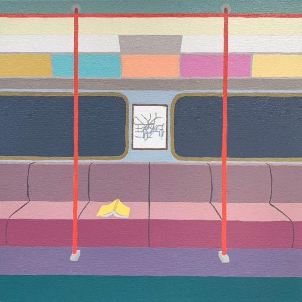 Zsofia Schweger, On the Tube (Bakerloo line, London), 2021