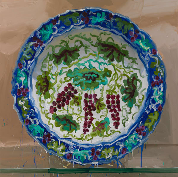 Jan de Vliegher, Iznik, Bunches of Grapes, 2012
