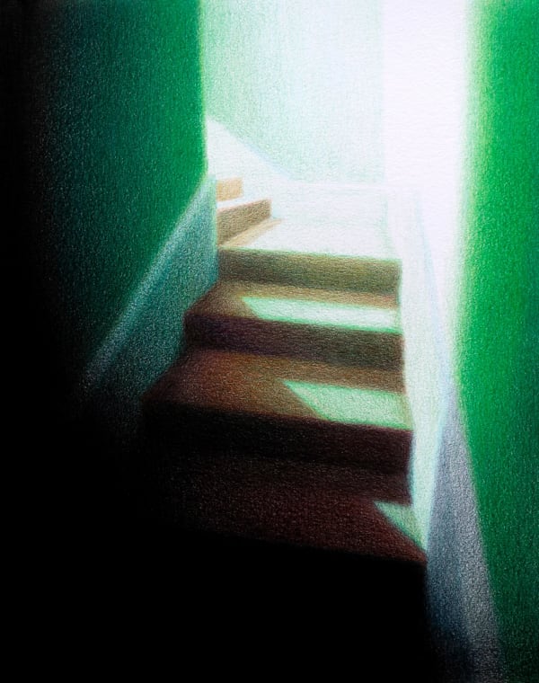 Steffen Kern, Green Stairs, 2024
