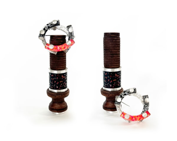 Jed Green, Curve Circle Brooch Sculpture, 2025