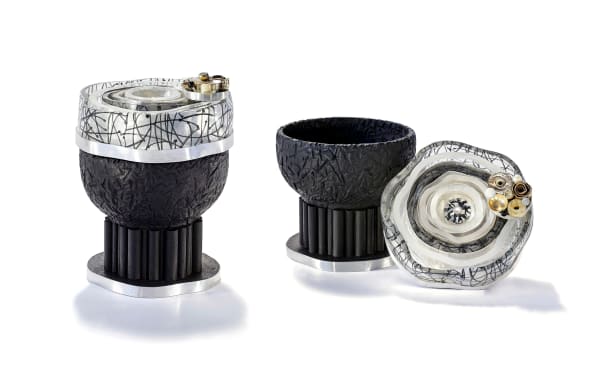 Jed Green, Black Column Petal Brooch Box , 2024