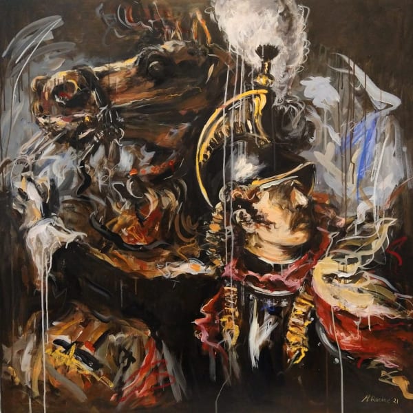 Mandy Racine, Study after Géricault , 2021