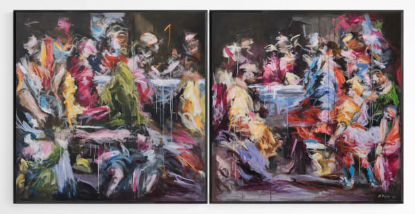 Mandy Racine, Last Supper (diptych), 2021