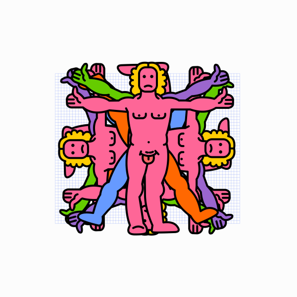 Zhang Xinyi, Icon sketch 50-30, 2022