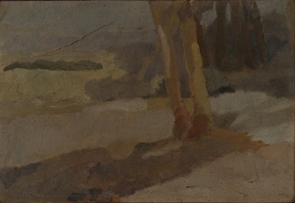 Nahmeya Saad Nature in Upper Egypt oil on paper 23 x 15cm