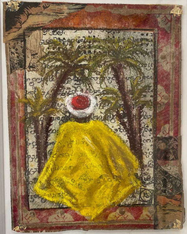 Katherine Bakhoum Série Collage en Jaune, 2025 pastel & collage on paper 18.5 x 22cm signed & dated