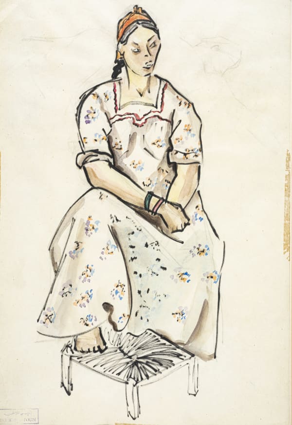 Peasant with Stool