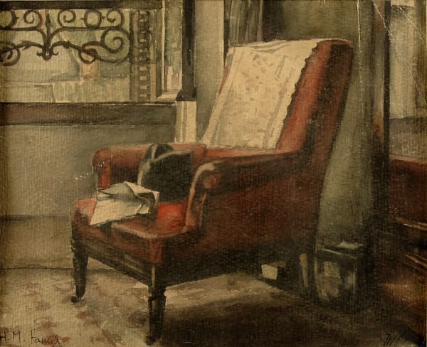 Still Life of Leather Chair