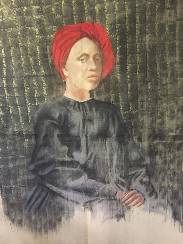 Woman in Red Turban