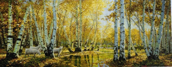 Oil on canvas 180*70cm Dmitry Sokolov