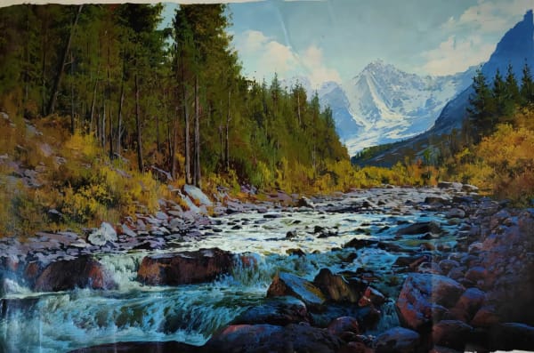 Oil on canvas 120*80cm Kamol Rahmono