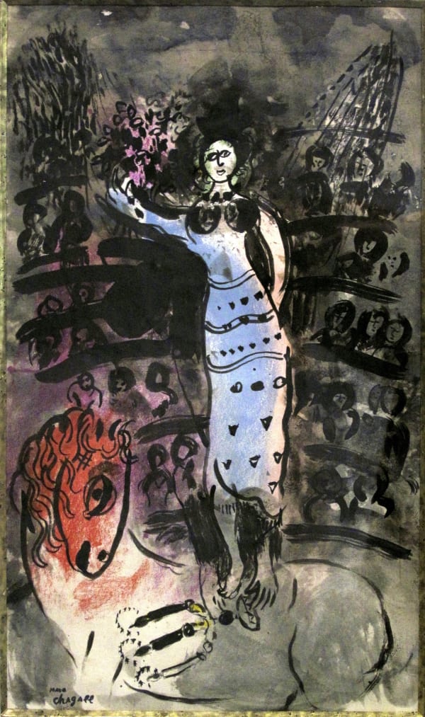 Marc CHAGALL, L'écuyère , 1965