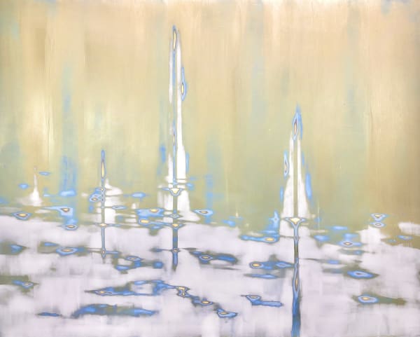 Audra Weaser, Floating Gold, 2022