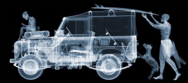 Nick Veasey, Land Rover, Skate n Surf, 2022