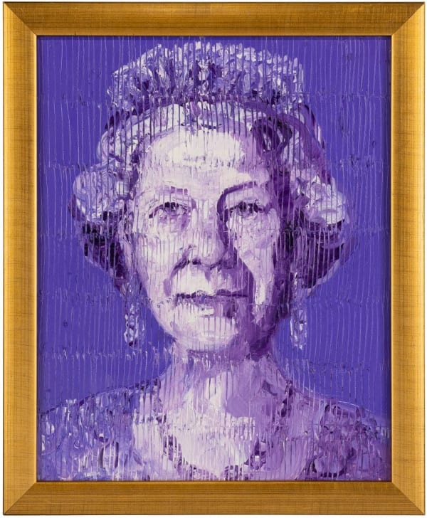 Hunt Slonem, Her Majesty Queen Elizabeth, 2023