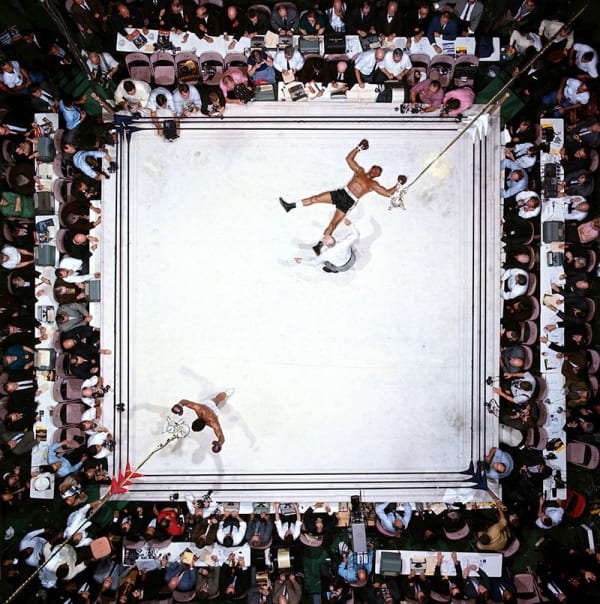 Neil Leifer, Muhammad Ali vs Cleveland Williams (Aerial), 1966