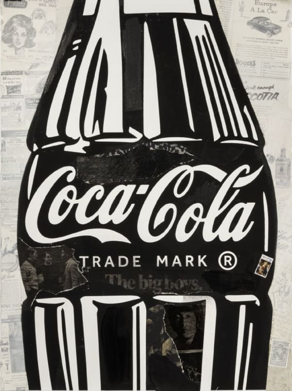 Cey Adams, Single Coco-Cola (original collage), 2017